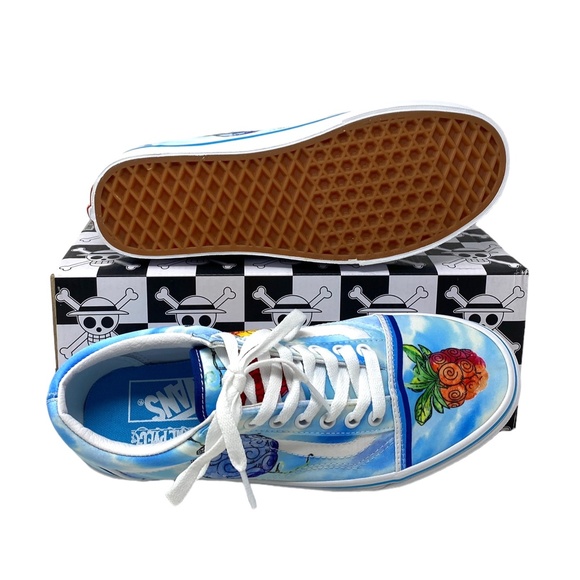 VANS x One Piece Old Skool Low Shoes Skate Canvas Women's Sneakers VN0007NT7WN - Picture 6 of 12